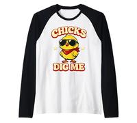 Chicks Dig Me Easter pour Petits garçons et Hommes, joyeuses Pâques drôles Manche Raglan