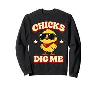 Chicks Dig Me Easter pour Petits garçons et Hommes, joyeuses Pâques drôles Sweatshirt