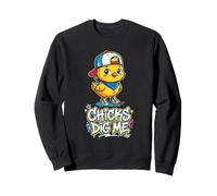 Chicks Dig Me Funny Easter Toddler Boys Men Happy Easter Sweatshirt