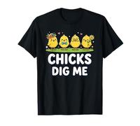 Chicks Dig Me Funny Easter Toddler Boys Men Happy Easter T-Shirt