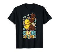 Chicks Dig Me Funny Easter Toddler Boys Men Happy Easter T-Shirt