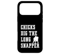 Chicks Dig The Long Snapper - Inscription Graphique Amusante du Joueur Coque pour iPhone 17 Pro Max