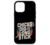 Chicks Dig The Long Stick Joueur de blagues de crosse -- Coque pour iPhone 12 mini
