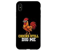 Chicks Still Dig Me Coq Ferme Volaille Barnyard Farmer Coque pour iPhone XS Max