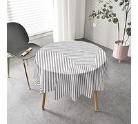 Chickw1 3D Rondes Nappes, Anti Tache Impermeable Style Géométrique Nappe Ronde en Polyester Lavable, Décoration pour Table Ronde Salle Manger/Cuisine/Jardin (Demi-Cercle,100cm)