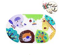 Chickw1 Animal Tapis de Bain Antidérapant avec Ventouse, Drôle Salle de Bain Douche Baignoire Tapis de Salle de Bain Résistant à la moisissure Antibactérien pour Maison (69 x 39 cm,Girafe)