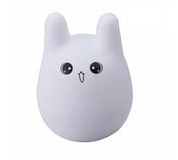 Chickw1 Enfants en Silicone Lampe, USB Rechargeable Multicolore LED Veilleuse de Nuit Portable en Silicone Couleur Silicone Souple Lampe de Chevet pour Chambre d’Enfant Jouet Bébé (E)