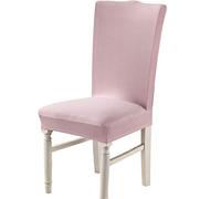 Chickw1 Housse de Chaise Extensible Universelle 1/4/6/10 pièces Extensible Amovible Lavable Durable Moderne Couverture de Chaise pour Maison Bouquet Hôtel Restaurant (Rose Clair,1 pièce)
