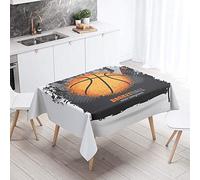 Chickw1 Nappe Rectangulaire Tissu Polyester, Basketball Nappe de Table Imperméable Résistant Anti-Taches Anti-Poussière Cuisine Fête, Couleur & 9 Tailles au Choix (particule,100 * 140cm)