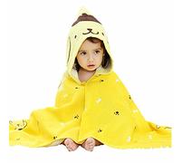 Chickw1 Serviette de Bain Bebe, Cute Animal 100% Coton Naturel Wrap Gant de Toilette Doux pour bébé Douche après Bain Cuddle 'n Sec, Grand 60 * 120 cm Taille (Jaune)