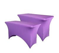 Chickwin 2pcs Nappe Rectangulaire Exterieur Extensible Spandex (731 Violet,4FT-122x65x76cm)