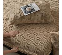 Chickwin Bedding Drap Housse Antidérapants Housse de Matelas, Peluche Epais Drap-Housse avec Bord élastique Poche Profonde 30cm, Ensemble de Literie (Kaki,180x200 cm)