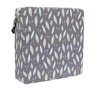 Chickwin Coussin Rehausseur Chaise Enfant, Chaise Haute Bébé Portable Réhausseur Coussin de Siège Ajustable Démontable Confortable Eponge Coussins pour Salle à Manger (feuilles vertes,32x32x8cm)