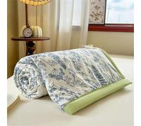 Chickwin Couvre-lit 1 2 Personnes Été Couvre Lit Doux Couverture Matelassée, Fleurs Réversible Microfibre Jeté de Lits Canapé Dessus de Lit pour Lits Simples et Doubles (Plantes Tropicales,200x230cm)