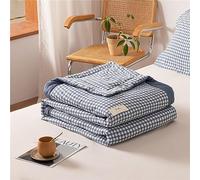 Chickwin Dessus de Lit Matelassé, Imprimé Plaid Couvre Lit en Microfibre Dessus de Lits Couvre-Lits Doux Léger Couverture de Lit pour Lit 1~2 Personnes, Toutes Les Saisons (200x230cm,Bleu Clair)