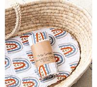 Chickwin Langes Bébé en Mousseline de Coton, Couvertures d?emmaillotage pour Bébé, Serviettes de Bain Mousseline Grand Ultra Doux, Multi usages, Adapté pour Nouveau-nés (Arc-en-ciel C,120x120cm)