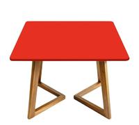 Chickwin Nappe Carrée Élastique Impermeable (Rouge,170x170cm) | Couleur Unie Nappe Anti Tache Tissu Oxford avec Bord Élastique pour Jardin Exterieur Terrasse Cuisine Salle à Manger Fête