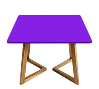 Chickwin Nappe Carrée Élastique Impermeable (Violet foncé,170x170cm) | Couleur Unie Nappe Anti Tache Tissu Oxford avec Bord Élastique pour Jardin Exterieur Terrasse Cuisine Salle à Manger Fête