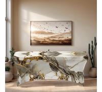 Chickwin Nappe Rectangulaire Exterieur Extensible Spandex (Marbre,4FT-122x76x76cm)