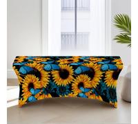 Chickwin Nappe Rectangulaire Exterieur Extensible Spandex (Tournesol G,8FT-244x76x76cm)