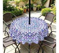Chickwin Nappe Ronde Imperméable Trou de Parasol (Mandalas 8,152cm)