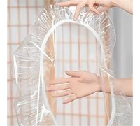 Chickwin Nappe Ronde Transparente PVC avec Bord Élastique, Film Protection Table Transparent Imperméable et Anti-Tache pour Cuisine Restaurant Jardin Intérieur et Extérieur (122cm)