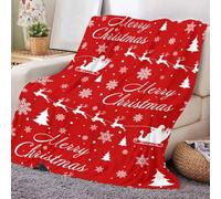 Chickwin Noël Plaid Polaire Plaid Canape Rouge Blanc Couverture Polaire en Flanelle Douce Chaude Couvre Lit 1/2 Personnes Jeté de Canapé Moelleuse Dessus de lit Canapé lit (70x100cm,Sapin Noël)