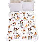 Chickwin Plaid Couverture Polaire, 3D Chien Kawaii Couverture en Flanelle Chaudes Légères Douce Couvertures Toutes Saisons Jete de Canape pour Voyager, Lit ou Canapé (150x200cm,Kawaii)