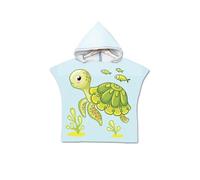 Chickwin Poncho de Bain à Capuche Enfants, Microfibre Serviette de Bain Enfants Serviette de Plage Cape de Bain Super Doux Poncho à Capuche pour Filles Garçons de 2 à 8 Ans