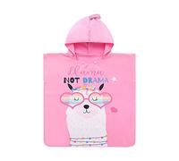 Chickwin Poncho de Bain Enfant Garcon Filles Serviette de Plage Peignoir De Séchage Rapide Serviette Poncho Serviette à Capuche de Bain/Plage Sortie de Bain (65x66cm,Alpaga)