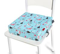 Chickwin Portable Réhausseur Coussin de Siège Lavable avec Boucle de Sécurité Ajustable Anti Glisse pour Repas Eveil Voyage Bébé Bambin Infantile Enfant (Licorne,32X32X8CM)