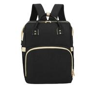 Chickwin Sac à Dos à Langer pour Bébé, Grande Capacite Sac Bebe Maternite avec Matelas à Lange Sac de Voyage pour Mommy Sac de Maternité pour Maman ou Papa (32x19x41cm,noir)