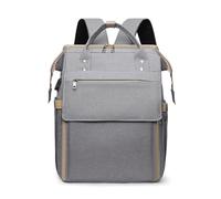 Chickwin Sac à Dos à Langer pour Bébé, Sac a Dos a Langer Grande Capacite Sac Bebe Maternite Multifonction avec Matelas à Lange Sac de Voyage pour Mommy (30x12x38cm,Gris Clair)