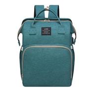 Chickwin Sac à Dos à Langer pour Bébé, Sac a Dos a Langer Grande Capacite Sac Bebe Maternite Multifonction avec Matelas à Lange Sac de Voyage pour Mommy (31x22x41cm,Vert)