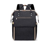 Chickwin Sac à Dos à Langer pour Bébé, Sac a Dos a Langer Grande Capacite Sac Bebe Maternite Multifonction avec Matelas à Lange Sac de Voyage pour Mommy (30x12x38cm,Noir)
