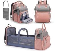 Chickwin Sac à Dos à Langer pour Bébé, Sac a Dos a Langer Grande Capacite Sac Bebe Maternite Multifonction avec Matelas à Lange Sac de Maternité pour Maman ou Papa (27 pouces,Rose)