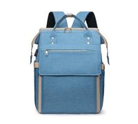 Chickwin Sac à Dos à Langer pour Bébé, Sac a Dos a Langer Grande Capacite Sac Bebe Maternite Multifonction avec Matelas à Lange Sac de Voyage pour Mommy (30x12x38cm,Bleu)