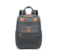 Chickwin Sac à Dos à Langer pour Bébé, Sac a Dos a Langer Grande Capacite Sac Bebe Maternite Multifonction avec Matelas à Lange Sac de Voyage Maternité pour Maman ou Papa (29x17x40cm,Gris foncé)
