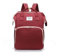 Chickwin Sac à Dos à Langer pour Bébé, Sac a Dos a Langer Grande Capacite Sac Bebe Maternite Multifonction avec Matelas à Lange Sac de Voyage Sac de Maternité (40x31x20cm,Grand rouge)