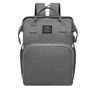 Chickwin Sac à Dos à Langer pour Bébé, Sac a Dos a Langer Grande Capacite Sac Bebe Maternite Multifonction avec Matelas à Lange Sac de Voyage pour Mommy (31x22x41cm,Gris)