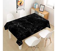 Chickwin-Shop Chickw1 Nappe Rectangulaire Anti Tache Imperméable Lavable Facile D'entretie, Nappe Imprimée Marbre Moderne, Nappe en Polyester, pour Jardins Cuisine Maison (E,140x180cm)