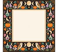 Chickwin Tapis de Mahjong pour Table, 3D Halloween (Halloween 06,90x90cm) | Tapis de Table de Mahjong Antidérapant Silencieux Absorbant Carré pour Poker, Jeux de Société et Cartes Domestiques