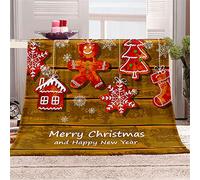 Chickwing Chickw1 Couverture Plaid Canape en Flanelle, Noël Moelleuse Chaudes Couverture en Polaire Légères Couvertures Couverture lit pour Adultes Enfants Lit ou Canapé (Flocon de Neige,80x120cm)