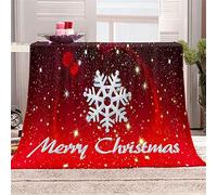 Chickwing Chickw1 Couverture Plaid Canape en Flanelle, Noël Moelleuse Chaudes Couverture en Polaire Légères Couvertures Couverture lit pour Adultes Enfants Lit ou Canapé (Rouge,80x120cm)
