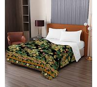 Chickwing Couvre Lit Matelassée, Réversible Bohême Gaufrage Doux Microfiber Couvre-lit Couverture de lit Jeté de Lit Dessus de Lit Courtepointe Climatisation Couette (Fleur de Bohème,230x260cm)