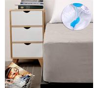 Chickwing Imperméable et Respirante Drap Housse, Anti-acariens Ultra Doux Hypoallergénique Protège Matelas Anti-Bactérien - Poche Profonde 30cm - sans taie d'oreiller (Gris,150x200x30cm)