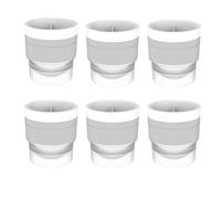 Chiclify Ice Ball Maker Mold, Chiclify Ice Ball Molds, Reusable Silicone Large DIY Round Ice Cube Mold for Bourbon Whiskey, Cocktails, Easy to Demould and Clean (White,6pcs)
