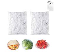 Chiclify Plastic Covers, Reusable Elastic Stretch Fresh Keeping Bags, Universal Bowl and Plate Food Covers, Transparent PE Dish Lids for Kitchen, Outdoor Picnic, BBQ, Travel, Leftovers, Storage Wraps