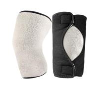 ChicLitonor 1 Paire de Protecteurs Genouillères Thermiques Hiver en Polyester Confort avec Attaches Sécurisées Adaptées Au Patinage Randonnée Extér, Blanc