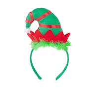 ChicLitonor Bandeau de Noël Serre-tête Elf Coiffe Elféenne Chapeau Costume Accessoire Tissu Souple Adapté Aux Enfants Réception Noël Maison, Vert